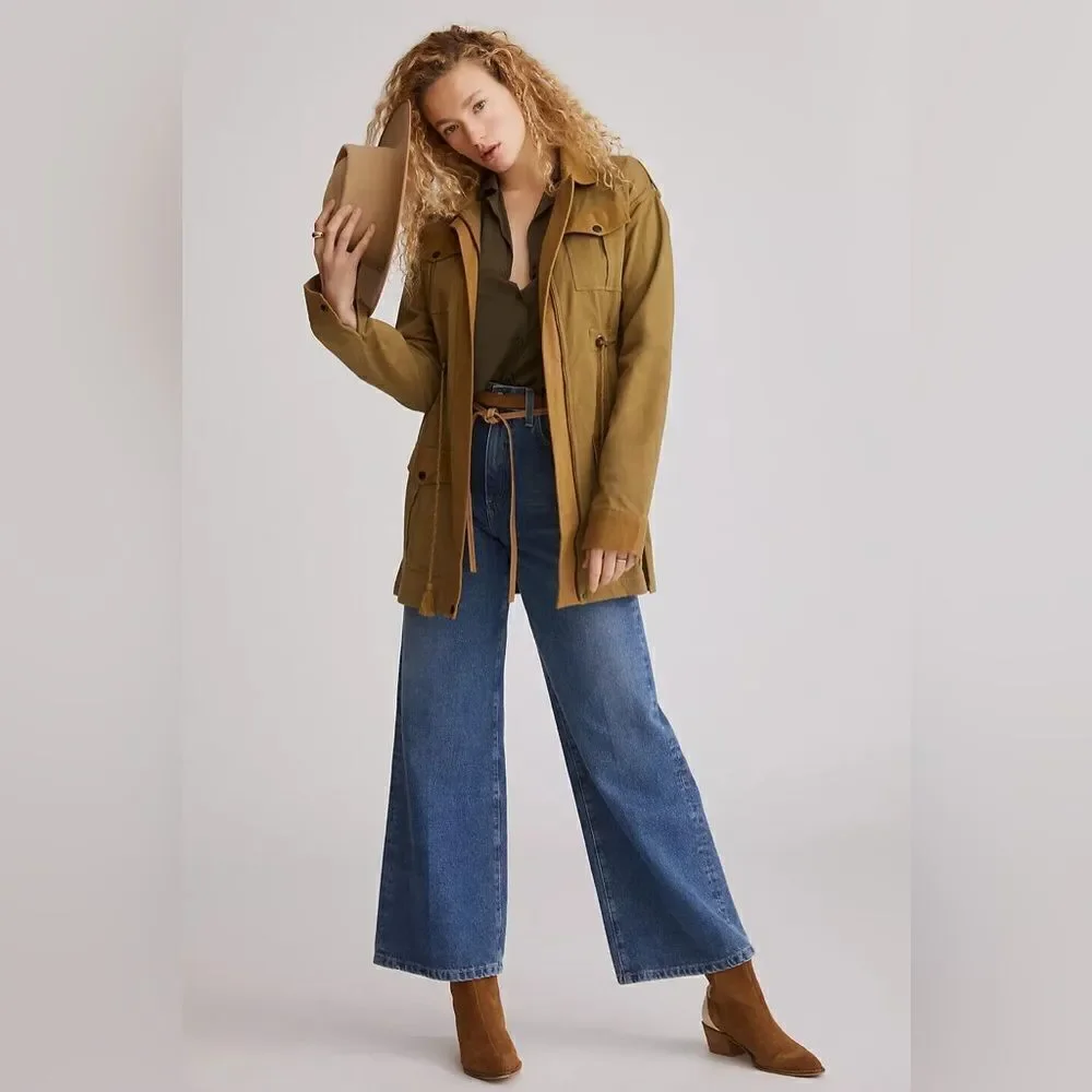 Anthropologie Cleobella Organic Cotton Honey Peyton Utility Jacket Size XS - Picture 1 of 13